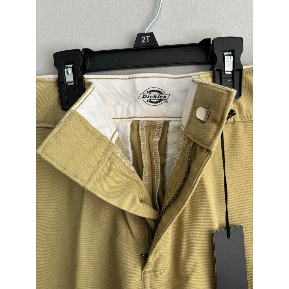 Dickies Beige Cargo Work Pants Size 2R Cotton Blend Twill FPR03S2K